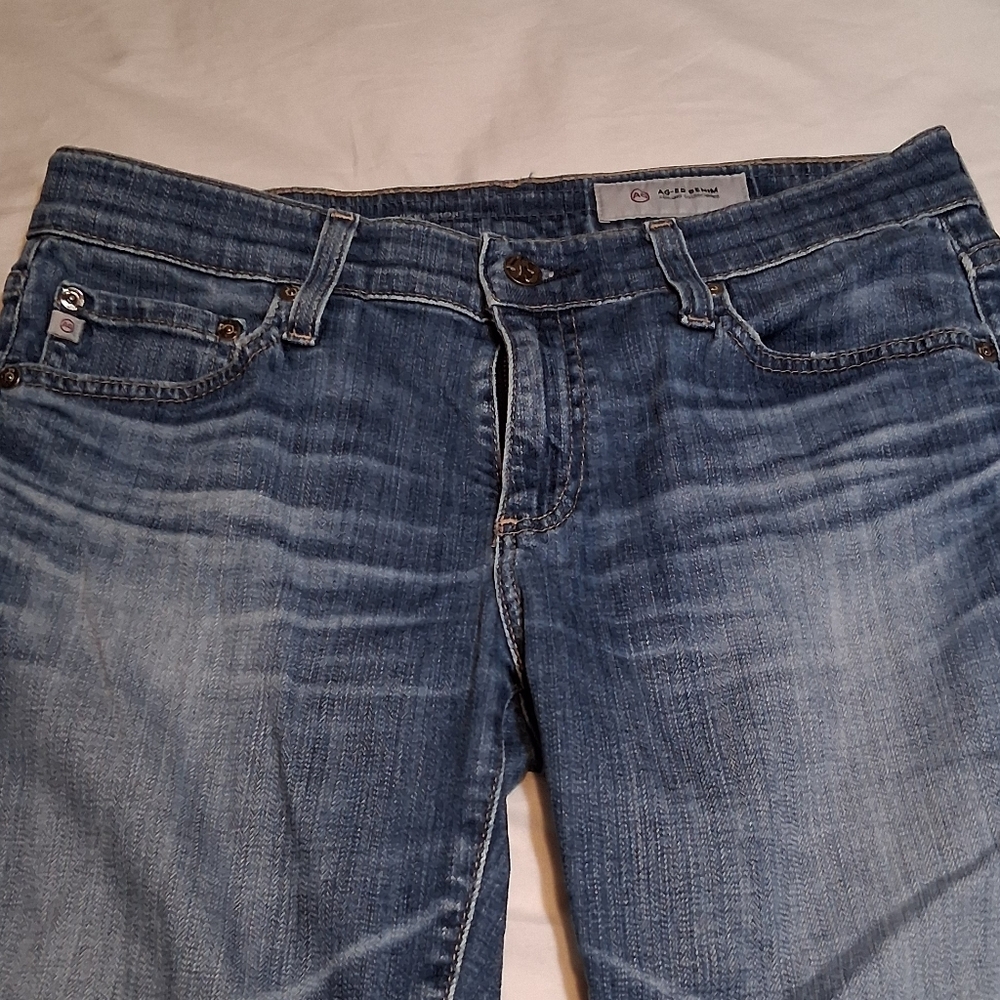 Ag Adriano Goldschmied Nikki Shorts Blue Denim Jeans Size 28R - Picture 11 of 11